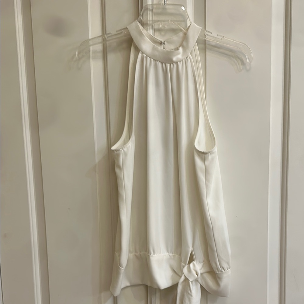 Trina Turk White Sleeveless Top Size M
